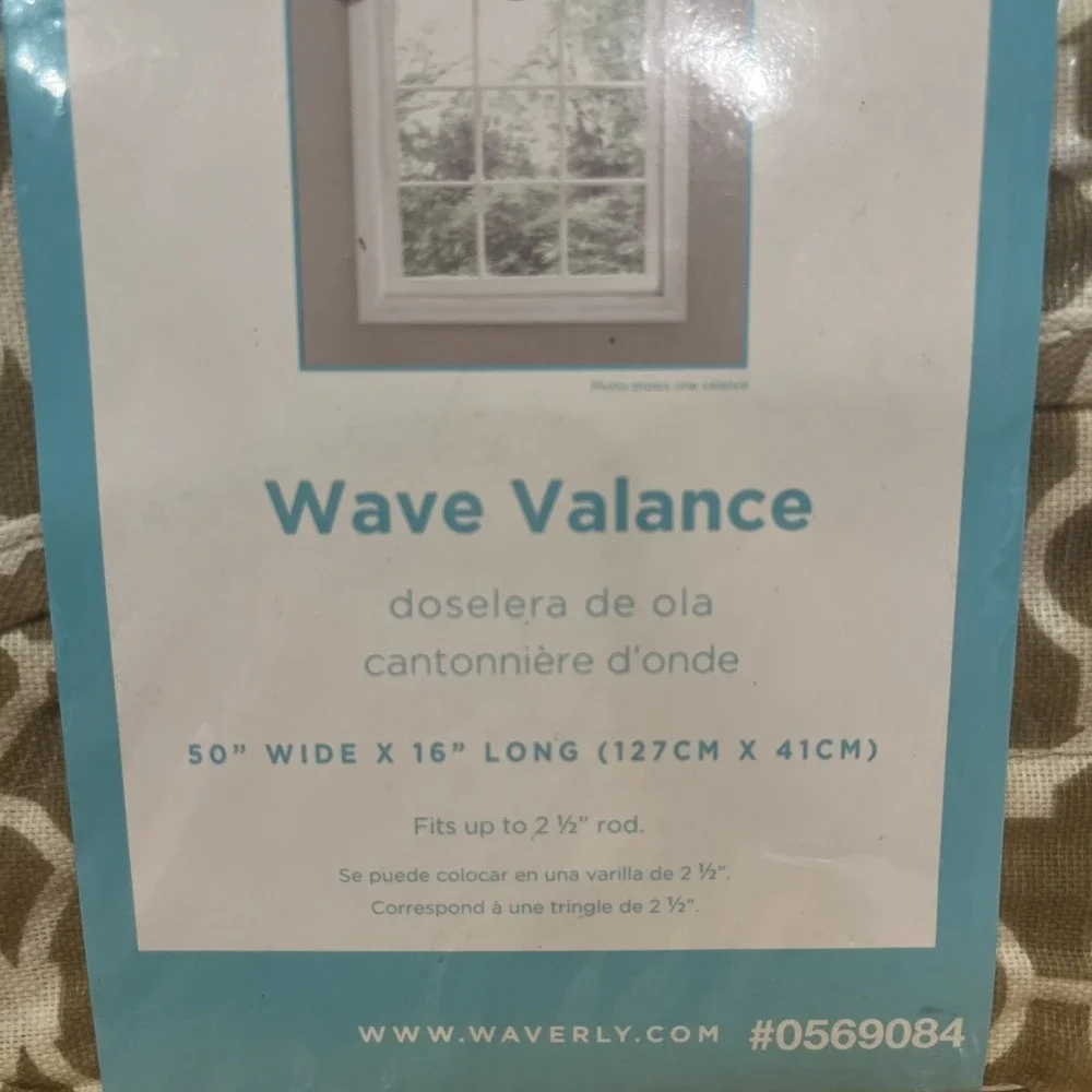 Waverly One‎ Lovely Lattice Valance Cafe Brown 50